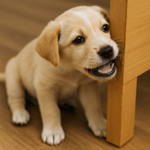 犬　家具　かじる